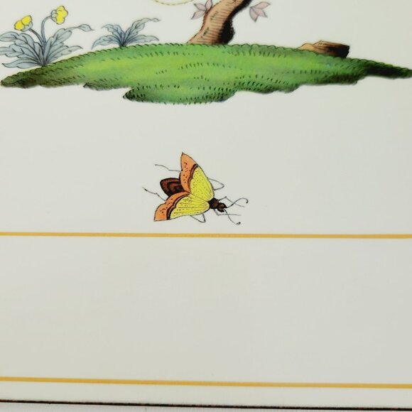 Herend Rothschild Bird Placemat Cork-Backed Botanical Birds and Butterflies - Picture 5 of 9
